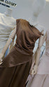 Ladies Safin Twist Asymmetrical Sleeves Blouse With Trousers Sets